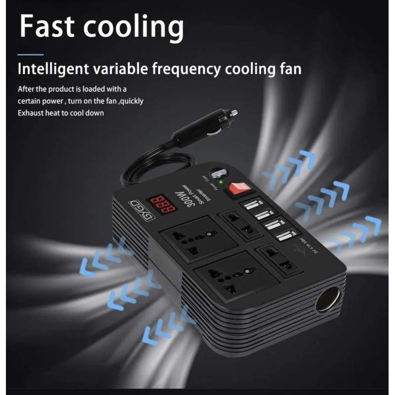 Inversor de 12v a 220v para carregar scooter ou bicicleta elétrica em autocaravana / Camper  - 1 Inversor de 12v a 220v para car