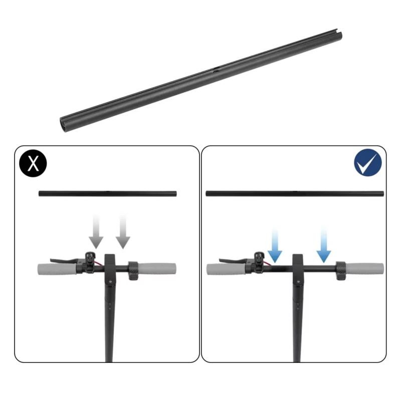 Manillar extendido de 52cm para patinetes eléctricos Xiaomi, Ninebot o similar.  - 2 Manillar extendido de 52cm para patinetes e