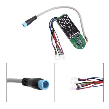 Kontrolpanel - skærm til Xiaomi Pro, Pro2, Essential med to uafhængige kabler til bremsegreb  - 3 Kontrolpanel - skærm til Xiaom