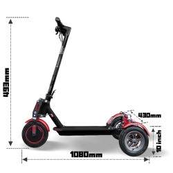 Monorim T0S Ultra x3Wheel motor 350w baterie 7800mAh rychlost 30km/s Monorim - 3 Monorim T0S Ultra x3Wheel motor 350w baterie 78