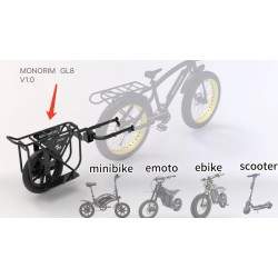 Monorim GL8 - reboque para porta-bagagens, cesto de bicicletas ou bicicletas elétricas. Monorim - 1 Monorim GL8 - reboque para p