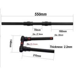 90 graden opvouwbaar aluminium stuur  - 17 90 graden opvouwbaar aluminium stuur
Eenvoudig inklapbaar stuur tot een hoek van 90 g