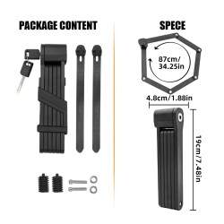 Navesnoy zamok s protivougonnym skladnym mekhanizmom, izgotovlennyy iz vysokokachestvennogo materiala. KROXNE - 2  