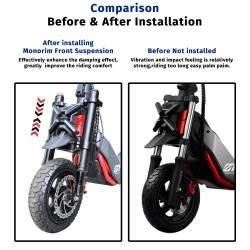 Frontfjaring Monorim-ZT3 for Segway ZT3 Pro elsparkesykkel - oppgraderingssett Monorim - 7 
Kompatibilitet: Monorim-ZT3 frontfja