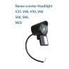 Frontlys til Navee V25/V40/V50/V50i Pro/S40/S60/N65/N65i eller lignende - LED lykt Navee - 3 Passer Navee V25, V40, V50, V50i Pr