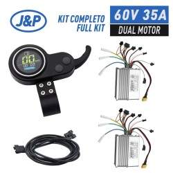 Kit of two controllers with screen and trigger for Dual motor installation 60v 35A (JP) KROXNE - 1  