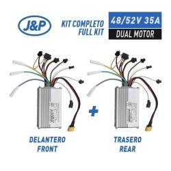 Kit de dois controladores (dianteiro e traseiro) para instalação de dois motores (48v / 52v 35A JP) KROXNE - 1  