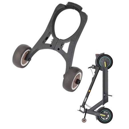 Metallituki liukupyörillä Xiaomin sähköskoottereille, Segway F/D -sarjalle, Ninebot Max -sarjalle tai vastaaville  - 5 Metallitu