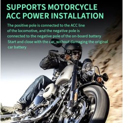 Vodotěsný systém detekce mrtvého úhlu (130º úhel) pro skútr, kolo nebo motocykl KROXNE - 6  