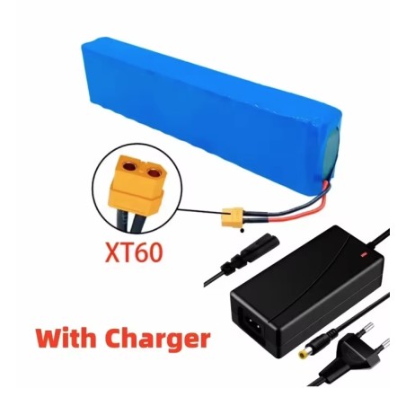 Batterie 20000mah 48v avec chargeur 54.6v 2a xt60-dc, bullet-sm, T plug-dc, xt60-sm, xt60-plug KROXNE - 1  
