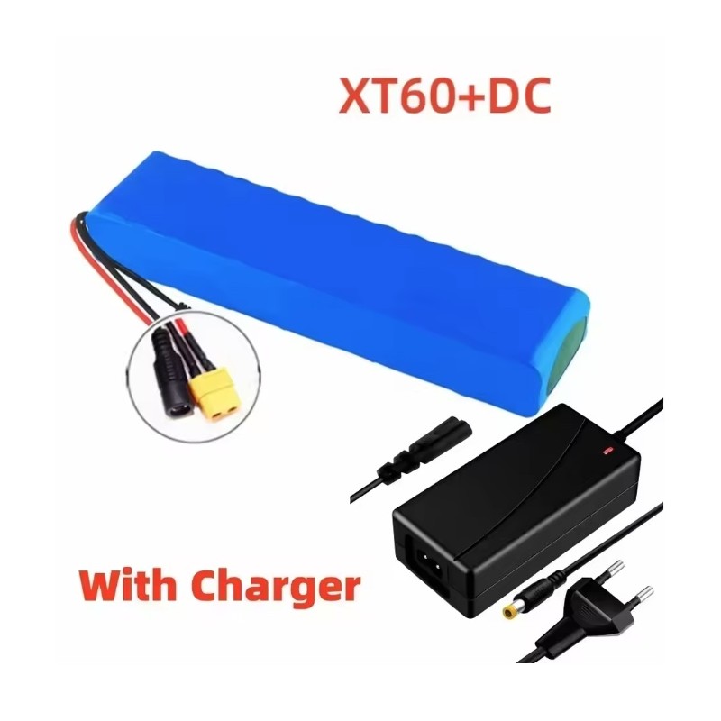 Akumulator 20000 mAh 48 V z ładowarką 54,6 V 2 A XT60-DC, Bullet-SM, wtyczka T-DC, XT60-SM, wtyczka XT60 KROXNE - 6  