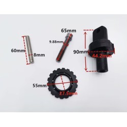 Folding system for Kugoo G1 Zero 10x folding bracket assembly hinge repair kit bolt Zero - 3  