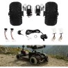 Kit metatropís DIY (2 kinitíres, elenktís kai nkázi) - Air Tires - Go Kart, Anapirikí karékla KROXNE - 7  