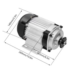 Elektro-Dreirad-Kit (bürstenloser Elektromotor, Controller, Gashebel) 48 V 500 W 750 W KROXNE - 21  