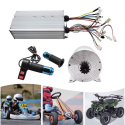 DC 60V/72V borstelloze elektromotor DIY-kit met hogesnelheidsregelaar voor gokart, fiets, scooter KROXNE - 9  