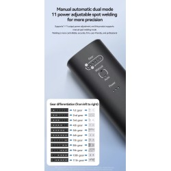 H1 kézi ponthegesztő 11 és H2 90 állítható üzemmóddal lítium akkumulátorokhoz KROXNE - 7  