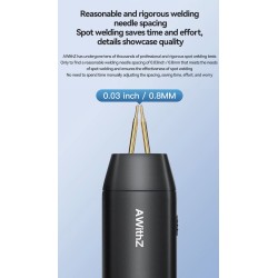 Handheld puntlasapparaat H1 met 11 en H2 met 90 instelbare standen voor lithium-batterijen KROXNE - 9  