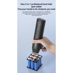 Soldadora de puntos de mano H1 con 11 y H2 con 90 modos ajustables para baterías de litio KROXNE - 11  